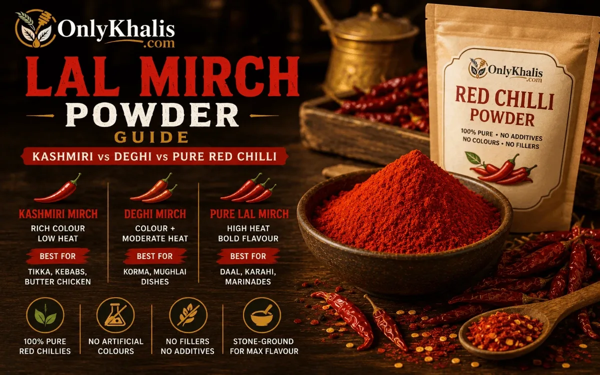 Lal Mirch Powder Guide — The Difference Between Kashmiri, Deghi and Pure Red Chilli