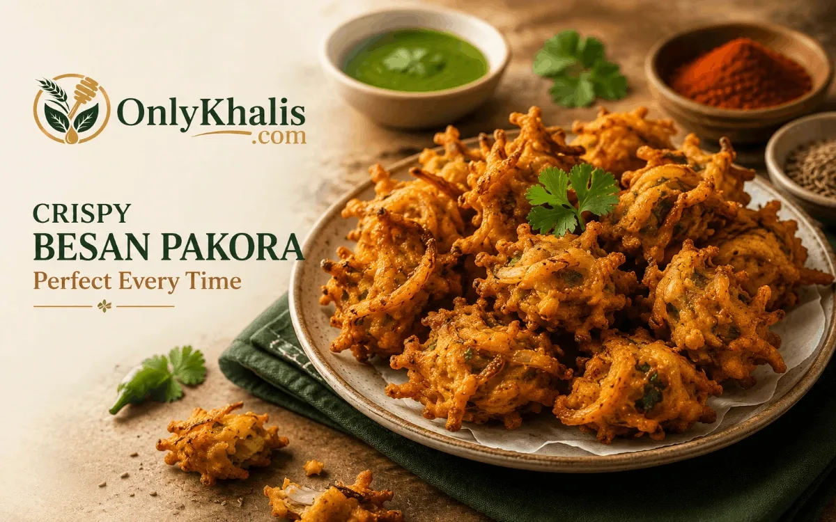 Crispy Besan Pakora Recipe — The Secret to Perfect Pakoras Every Time